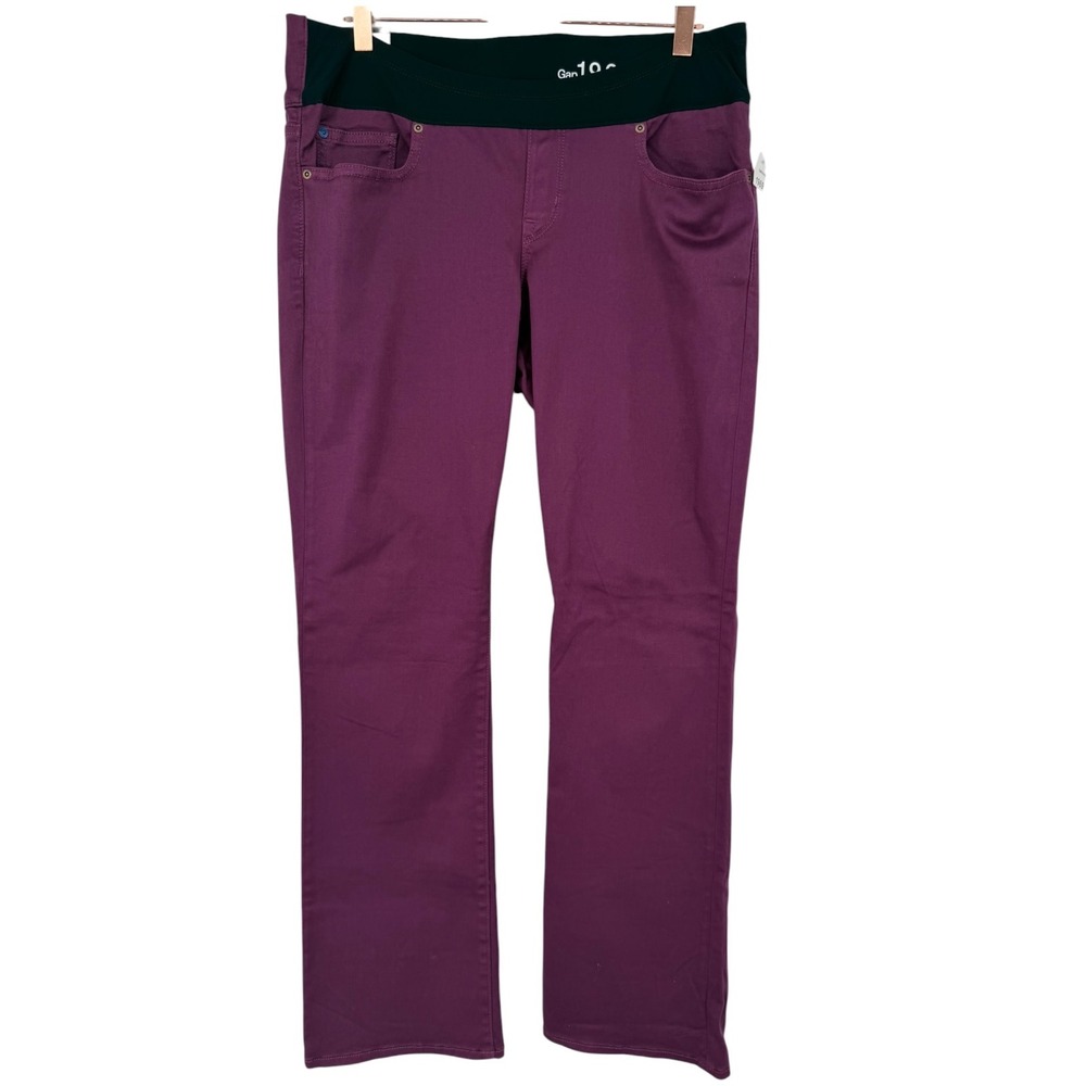 NWT Gap Maternity 1969 Slim Boot Under Belly Ultimate Panel Pants Size 30/10r